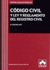 CODIGO CIVIL Y LEY Y REGLAMENTO DEL REGISTRO CIVIL 6ªEDICION