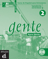 GENTE 2 LIBRO EJERCICIOS +CD (NUEVA EDICION)