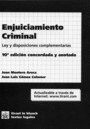 ENJUICIAMIENTO CRIMINAL LEY DISPOSICIONES COMPLEMENTARIAS 10ªEDIC