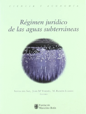 REGIMEN JURIDICO DE LAS AGUAS SBTERRANEAS