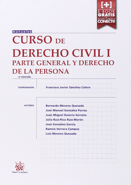 CURSO DE DERECHO CIVIL I PARTE GENERAL Y DERECHO PERSONA
