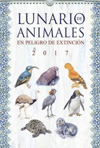 CALENDARIO LUNARIO 2017 ANIMALES EN PELIGRO DE EXTINCION