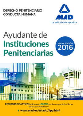 AYUDANTE INSTITUCIONES PENITENCIARIAS. EDICION 2016