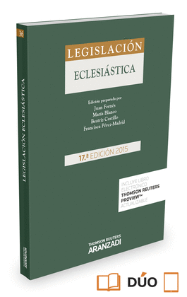 LELGISLACIÓN ECLESIASTICA 36.  17ª EDICION 2015