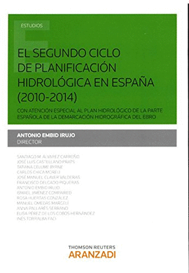 SEGUNDO CICLO PLANIFICACION HIDROLOGICA EN ESPAÑA 2010 2014