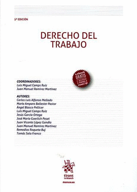 DERECHO DEL TRABAJO. 5ªEDICION. 2016