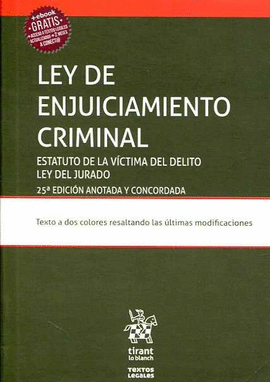 LEY ENJUICIAMIENTO CRIMINAL 2017. 25 EDICION