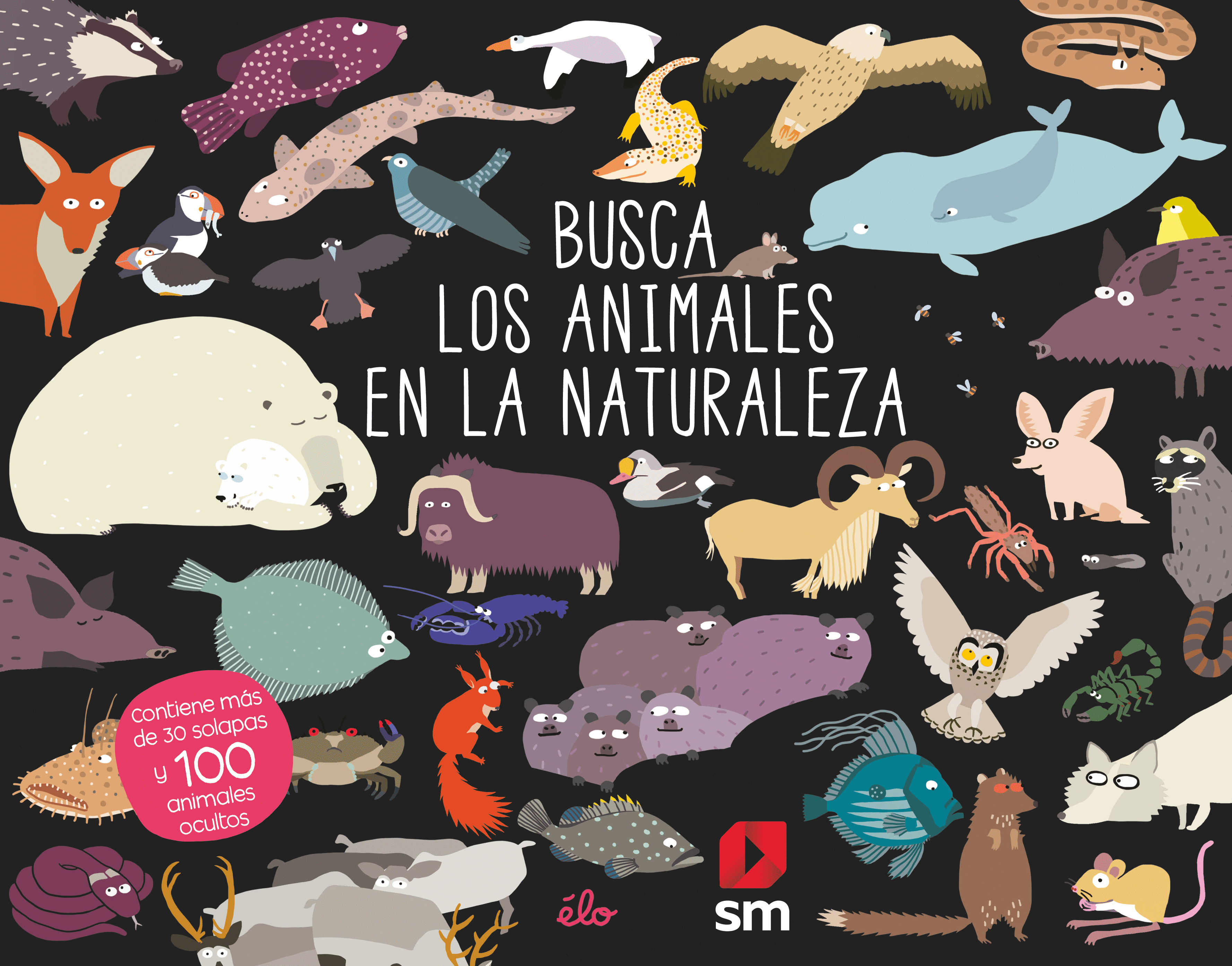 BUSCA LOS ANIMALES EN LA NATURALEZA. CON SOLAPAS