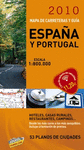 MAPA DE CARRETERAS Y GUIA DE ESPAÑA Y PORTUGAL 2010 ESCALA 1:800: