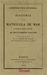 CUESTION VITAL DE MARINA HISTORIA DE LA MATRICULA DE MAR