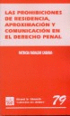 PROHIBICIONES DE RESIDENCIA APROXIMACION Y COMUNICACION PENAL, LA