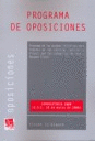 PROGRAMA DE OPOSICIONES CONVOCATORIA 2008 B.O.E. 18 MARZO 2008