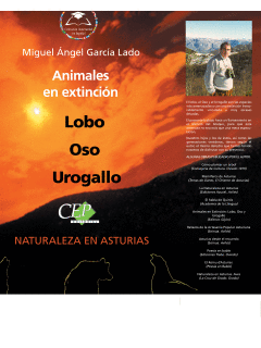ANIMALES EN EXTINCION LOBO OSO UROGALLO NATURALEZA EN ASTURIAS