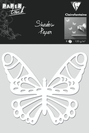 PACK 8 MARIPOSAS PAPEL 98358C CLAIREFONTAINE BLANCO